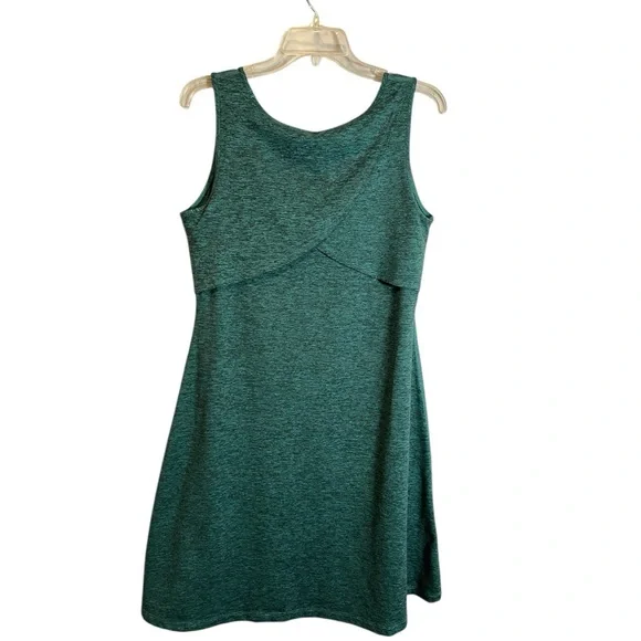 Patagonia Sleeveless Seabrook Dress Heather Teal Green size Medium - Picture 3 of 6